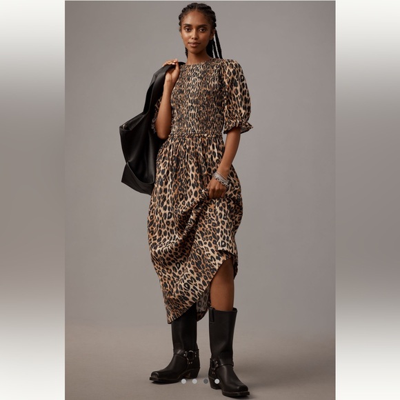 DAMSON MADDER
BLUEBELLE MIDI DRESS - LEOPARD - Picture 3 of 8